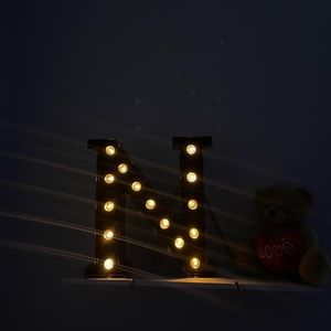 Stylish 'N' Initial Room Decor with Lights 🤩✨